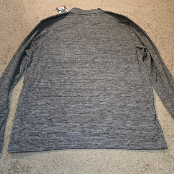 G.H. Bass Men's Quarter Zip Fleece Top Zippered Chest Pocket Size M Medium Gray - Picture 11 of 11